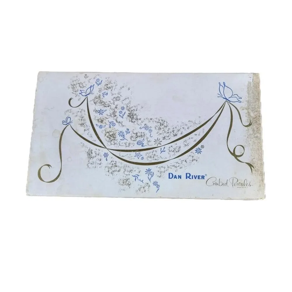 DEADSTOCK DAN RIVER COMBED PERCALE PILLOWCASES COQUETTE KAWAII